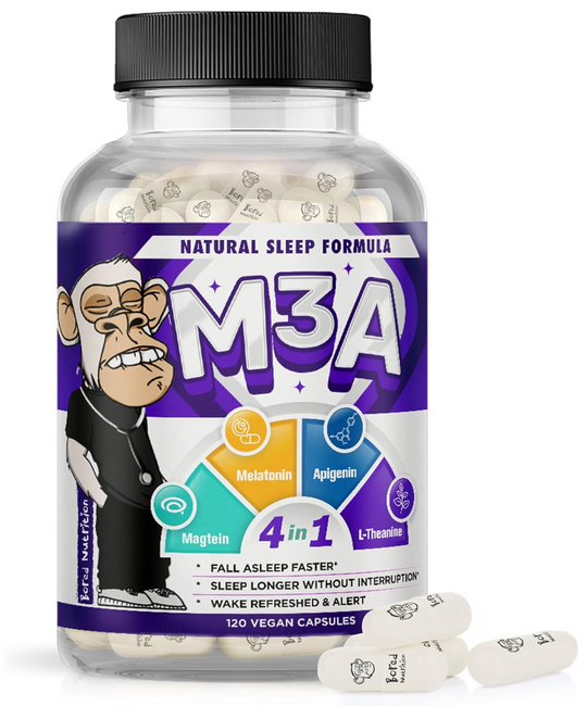 M3A Sleep Aid with Magtein, Melatonin, Apigenin & L-Theanine